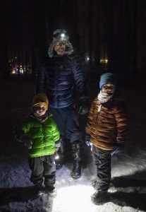 Kuva joulupolun tunnelmista