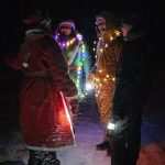 Kuva joulupolun tunnelmista