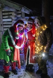 Kuva joulupolun tunnelmista