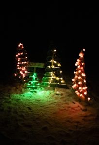 Kuva joulupolun tunnelmista