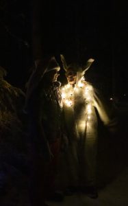 Kuva joulupolun tunnelmista