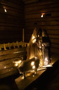 Kuva joulupolun tunnelmista