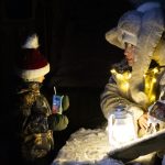 Kuva joulupolun tunnelmista