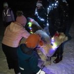 Kuva joulupolun tunnelmista