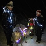 Kuva joulupolun tunnelmista