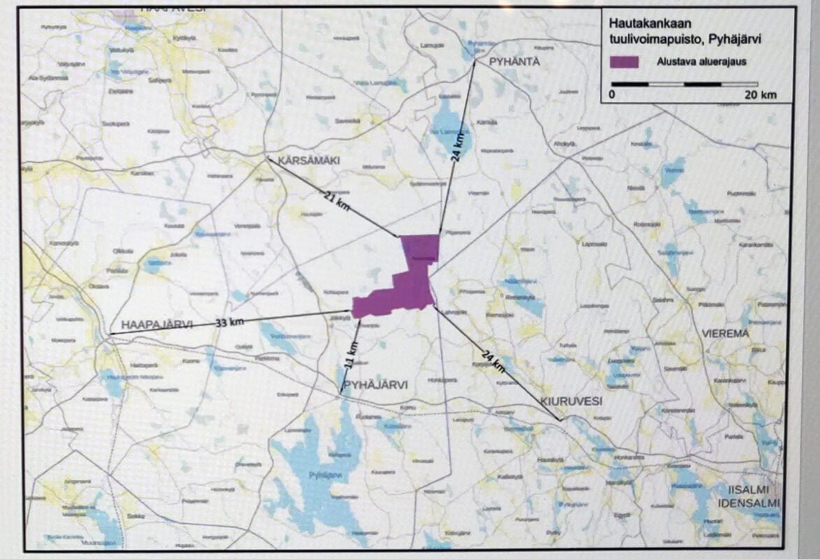 Hautakankaan tuulivoimapuistohanketta esiteltiin - Pyhäjärven Sanomat