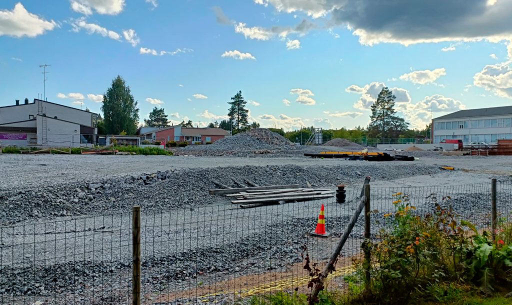 Työmaa-alue.