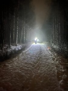 Kuva joulupolun tunnelmista