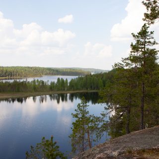 Vuorijärvi maisema ylhäältä