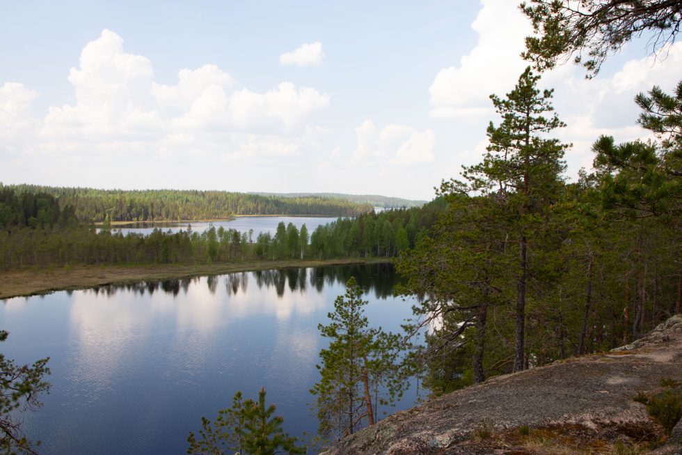 Vuorijärvi maisema ylhäältä