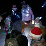 Kuva joulupolun tunnelmista