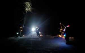 Kuva joulupolun tunnelmista