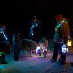 Kuva joulupolun tunnelmista