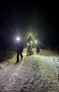 Kuva joulupolun tunnelmista