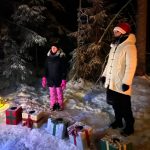 Kuva joulupolun tunnelmista