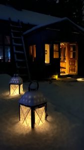 Kuva joulupolun tunnelmista