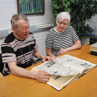 Kihut Osmo Ylisuvanto ja Eila Rajala SK-1