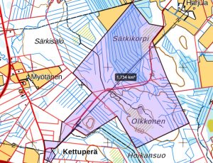 Kuvakaappaus kaavoituskatsauksesta