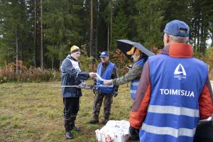 Metsätaitokisojen maali.