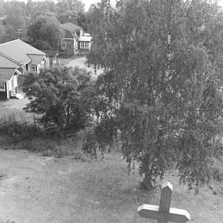 Näkymää kirkon katolta 1990luku