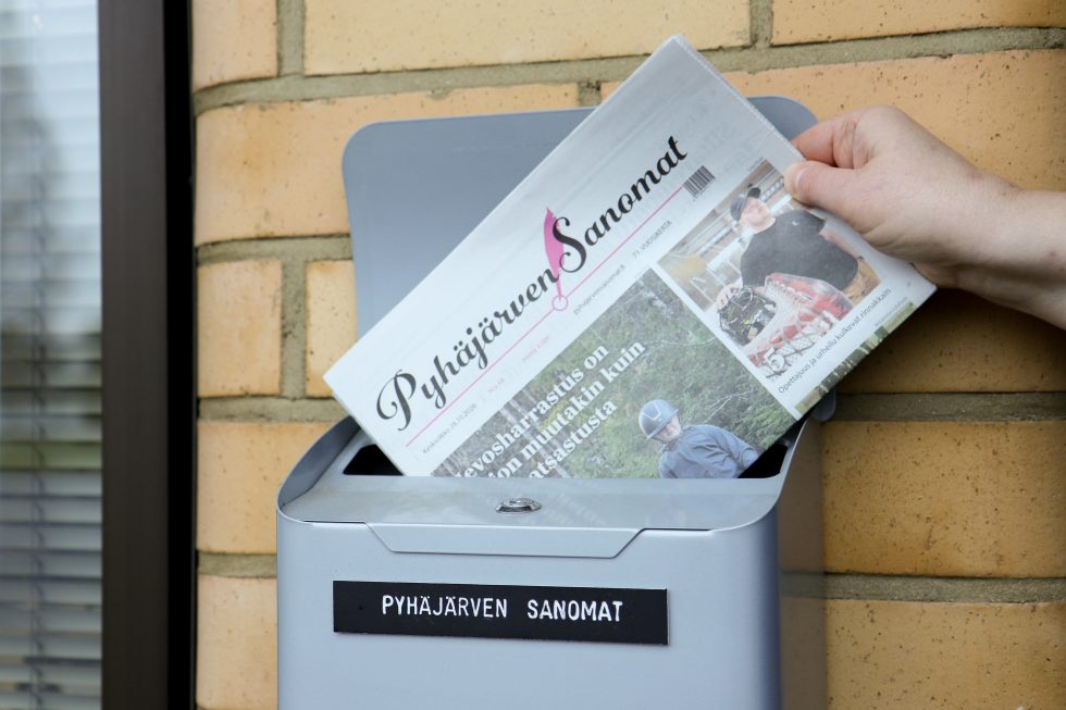 Pyhajarven Sanomat postilaatikko SR