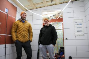 Pyromen Joni Kananen ja Tero Syvaniemi SR-3